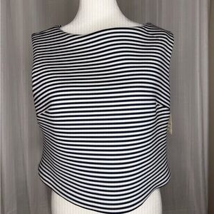 Kate McQuean by Nada & Co NWT
Striped Black and White Women's Top MED
